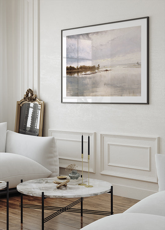 River Landscape by Ferdynand Ruszczyc Plakat - Posterbox.dk