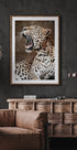 Roaring Leopard in Nature Plakat - Posterbox.dk