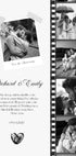 Romantic Couple, Black and White Photo Strip Plakat - Posterbox.dk