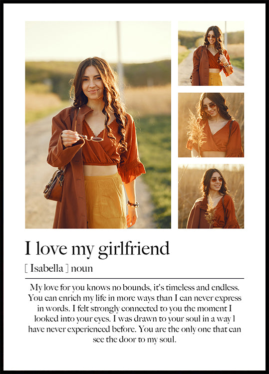 Romantic Photo Collage Plakat - Posterbox.dk