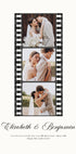 Romantic Wedding Film Strip, Mr and Mrs Plakat - Posterbox.dk