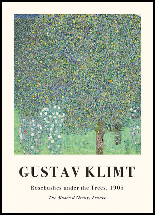Rosebushes under the Trees Plakat - Posterbox.dk