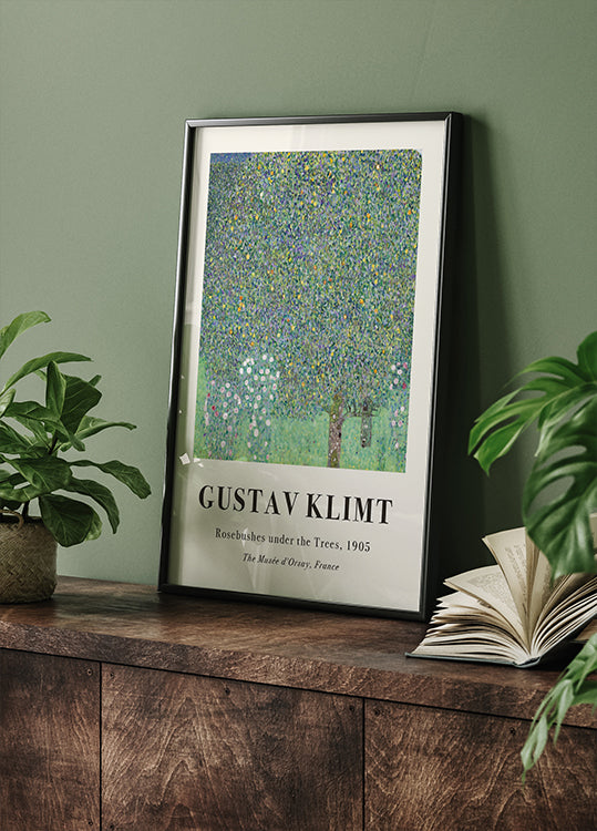 Rosebushes under the Trees Plakat - Posterbox.dk