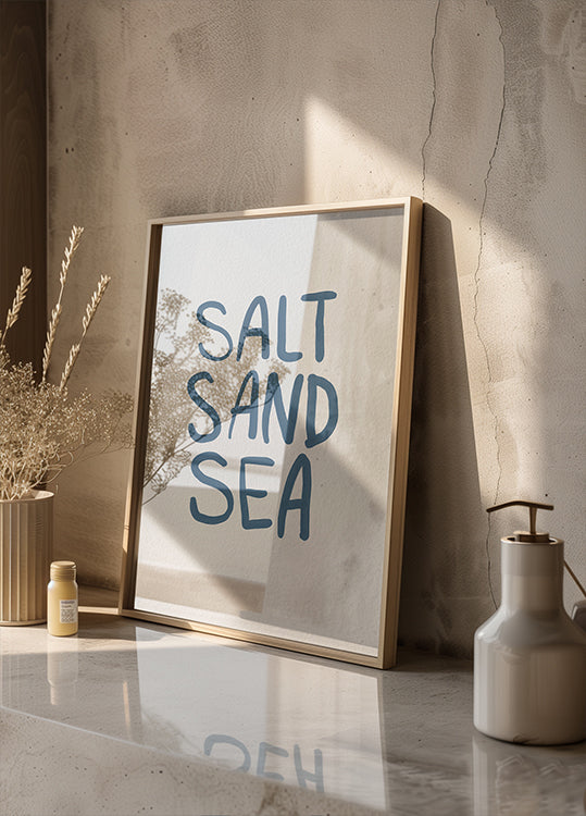 Salt Sand Sea Plakat - Posterbox.dk