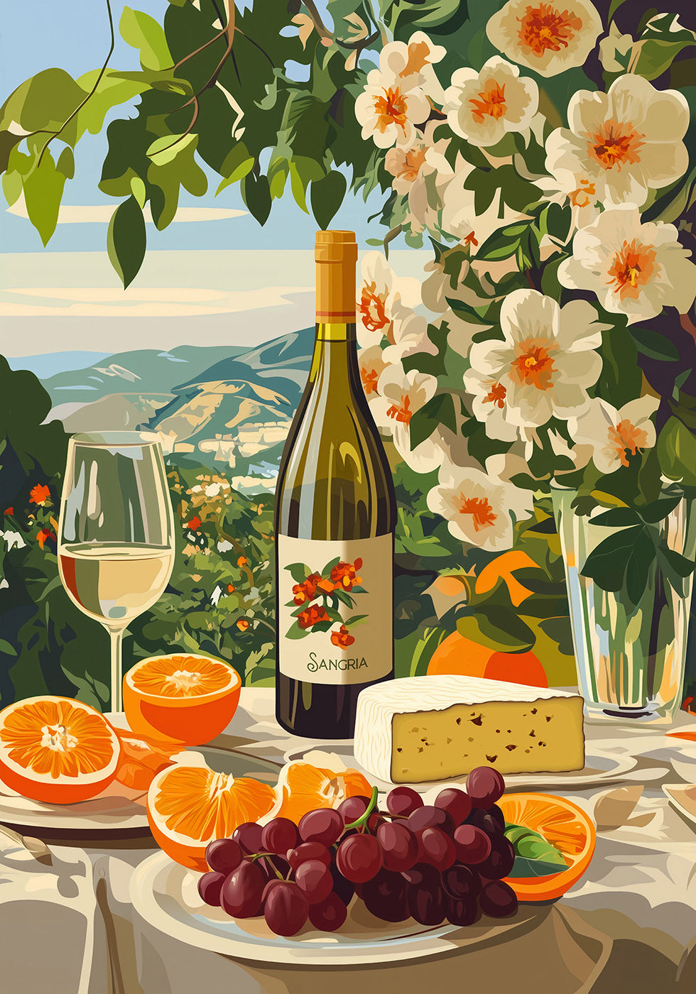 Sangria & Citrus Garden Dream Plakat - Posterbox.dk