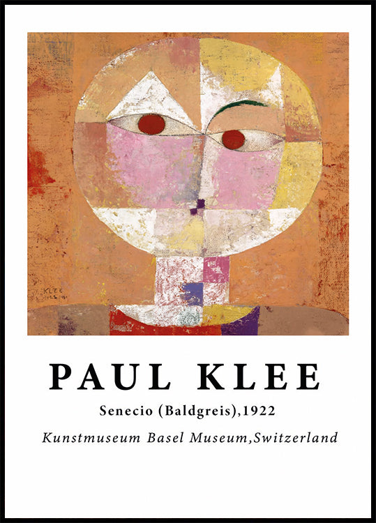 Senecio, abstract geometric face painting Plakat - Posterbox.dk