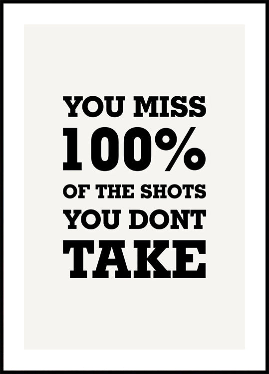 Shoot to Score Plakat - Posterbox.dk