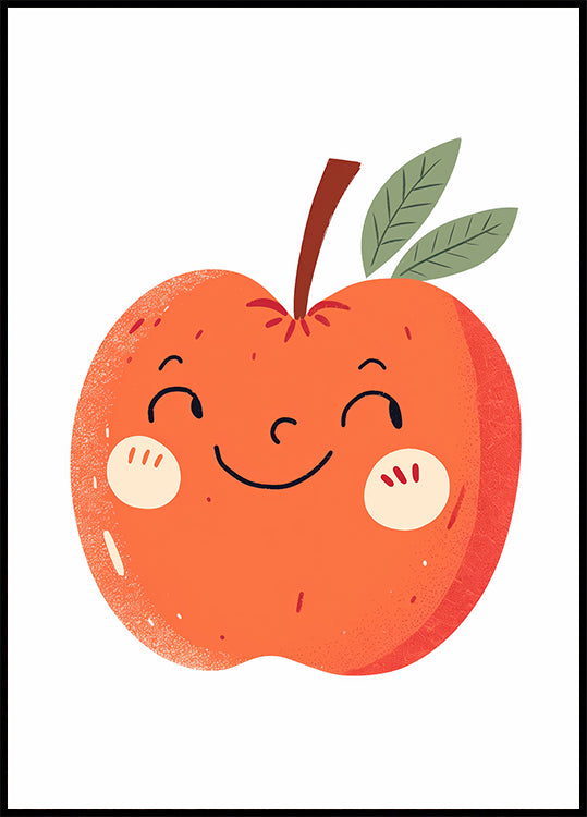 Smiling Apple Plakat - Posterbox.dk