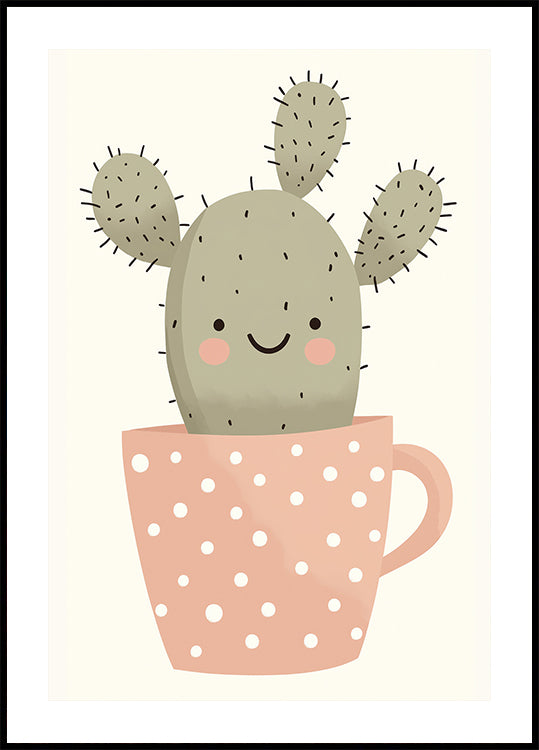 Smiling Cactus Plakat - Posterbox.dk