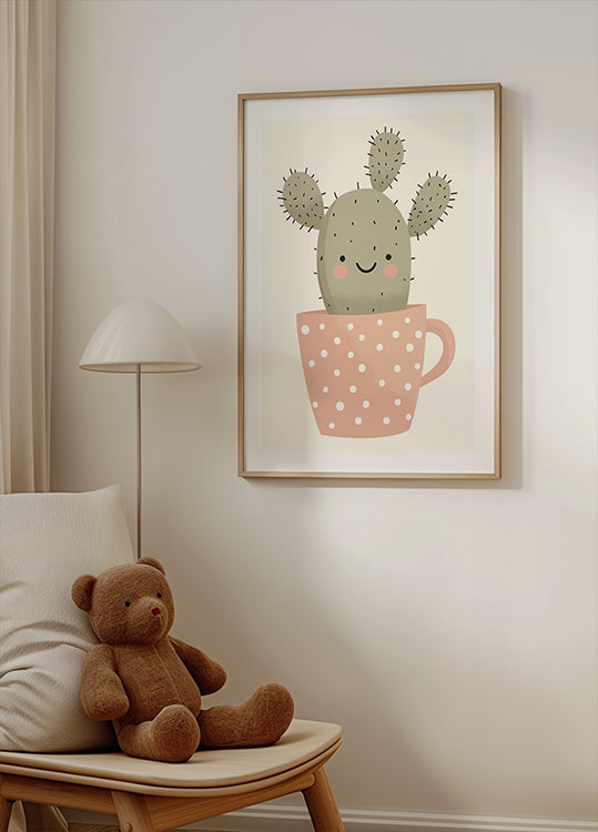 Smiling Cactus Plakat - Posterbox.dk