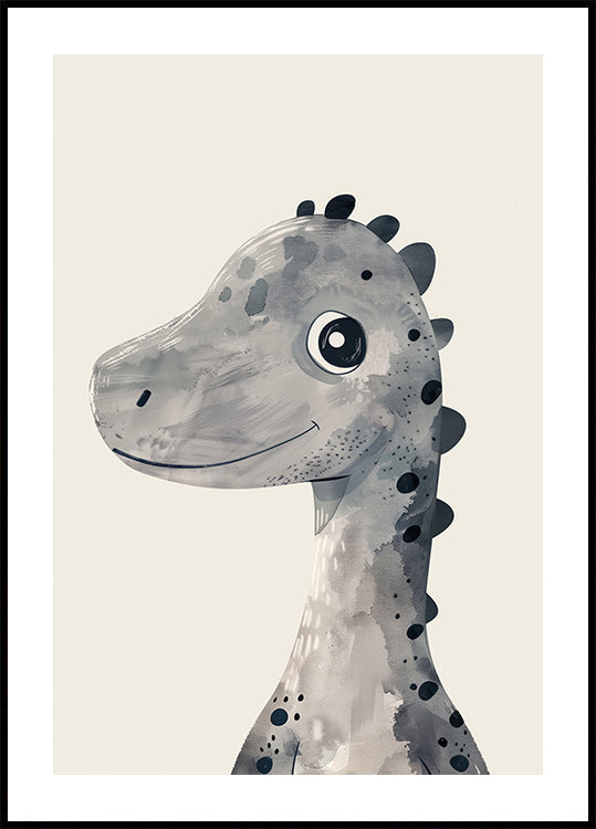 Smiling Dinosaur Plakat - Posterbox.dk