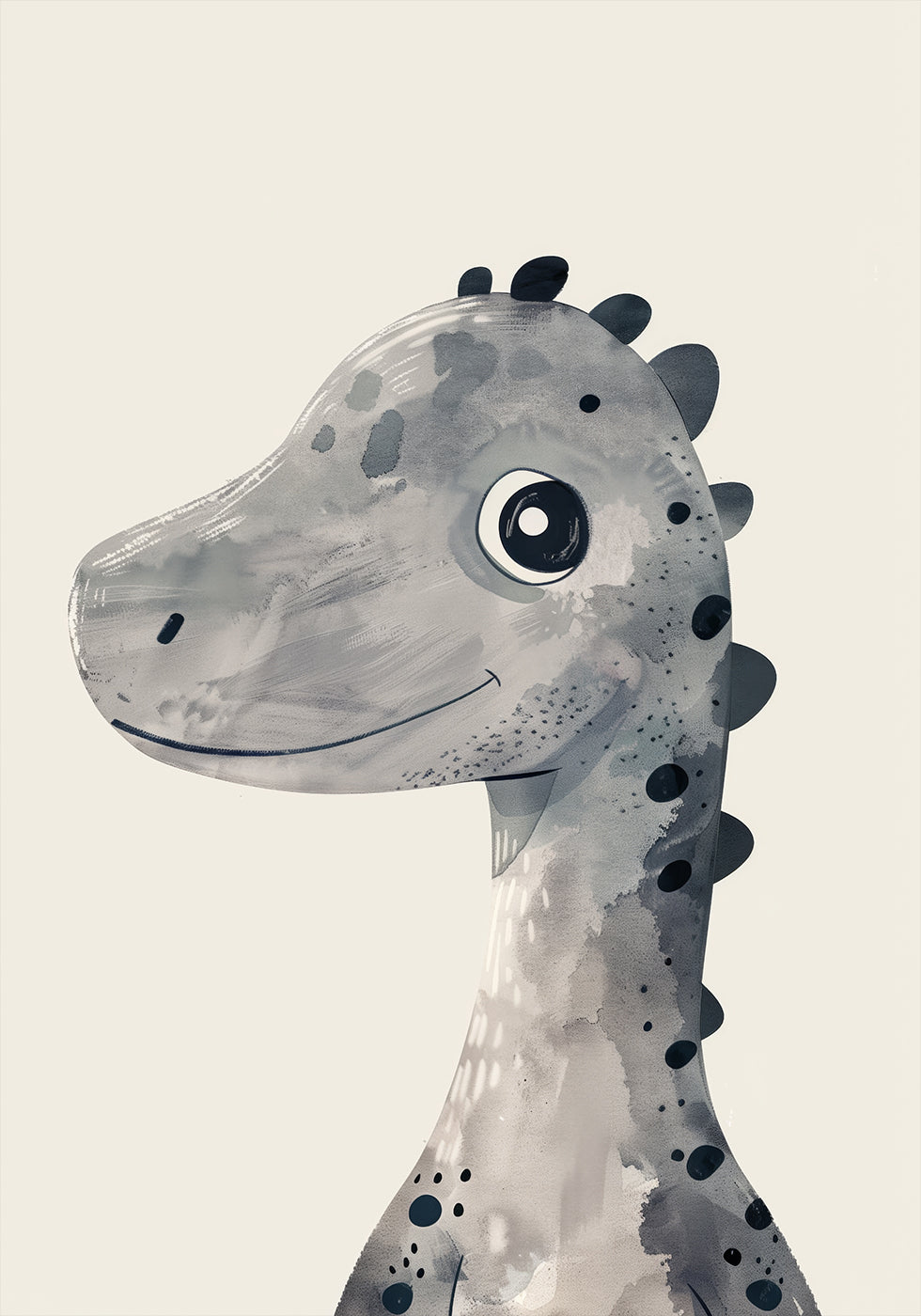 Smiling Dinosaur Plakat - Posterbox.dk