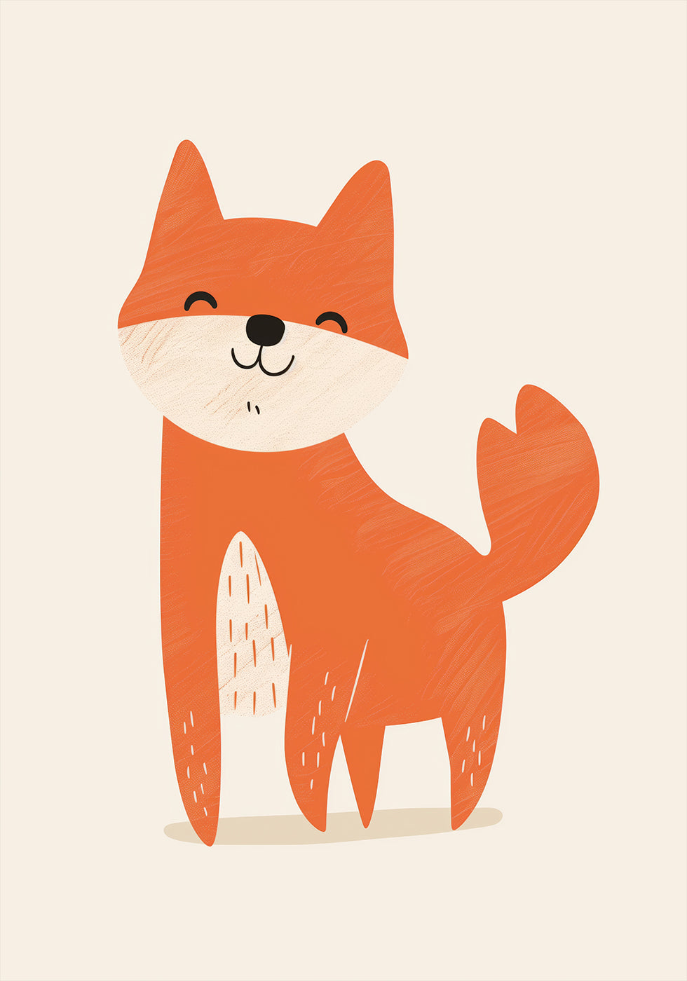 Smiling Fox Plakat - Posterbox.dk