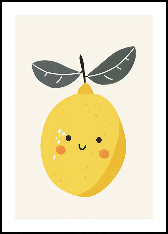 Smiling Lemon Plakat - Posterbox.dk