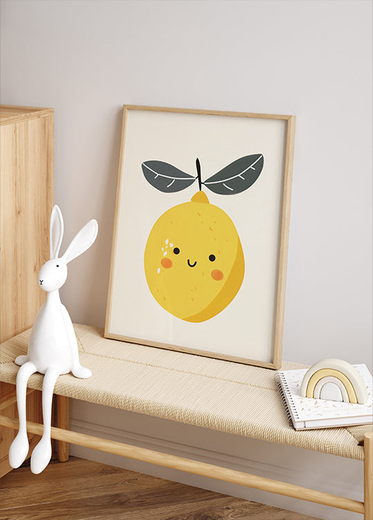 Smiling Lemon Plakat - Posterbox.dk