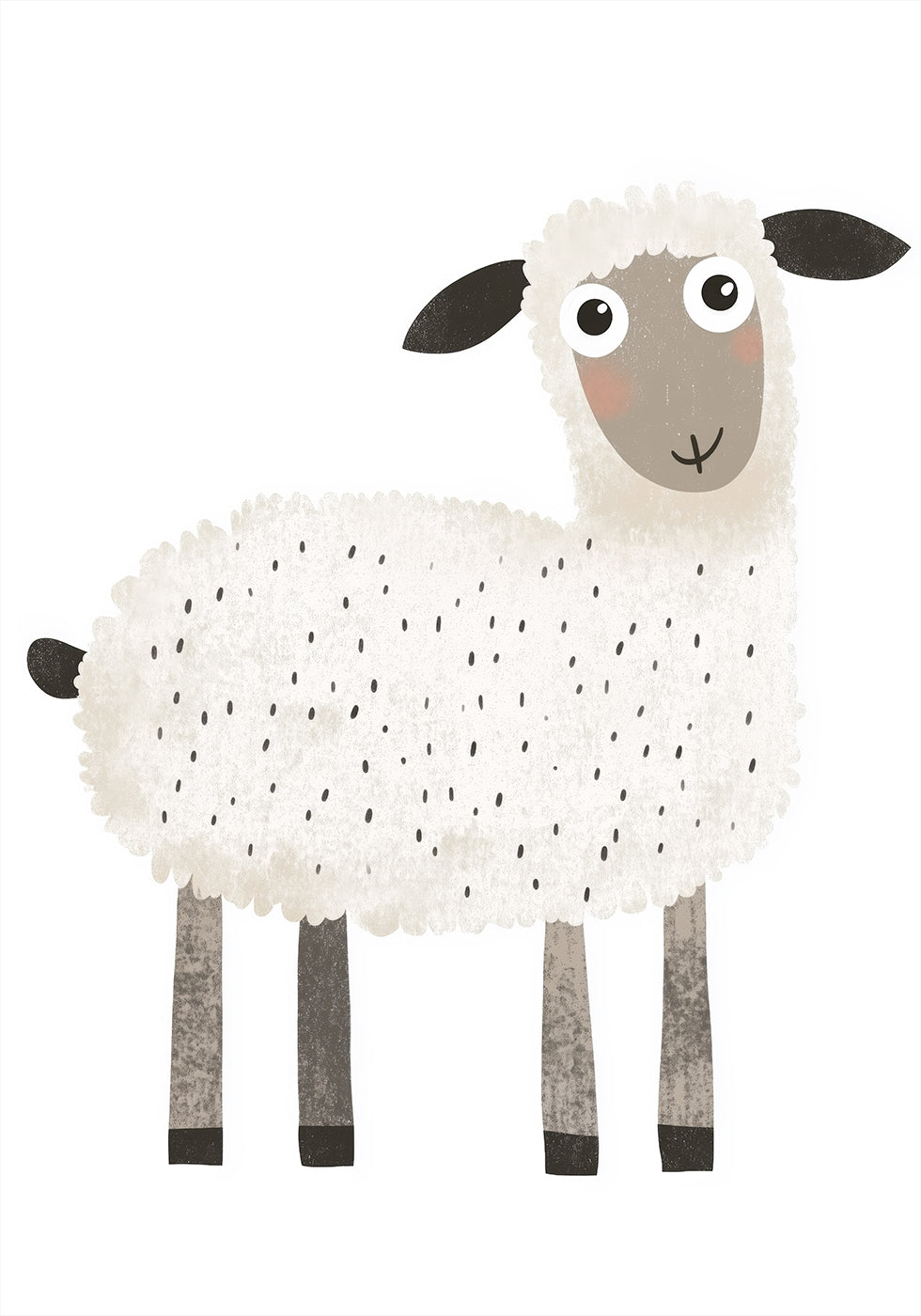 Smiling Sheep Plakat - Posterbox.dk