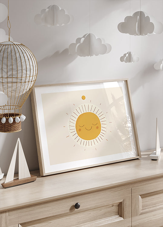 Smiling Sun Plakat - Posterbox.dk