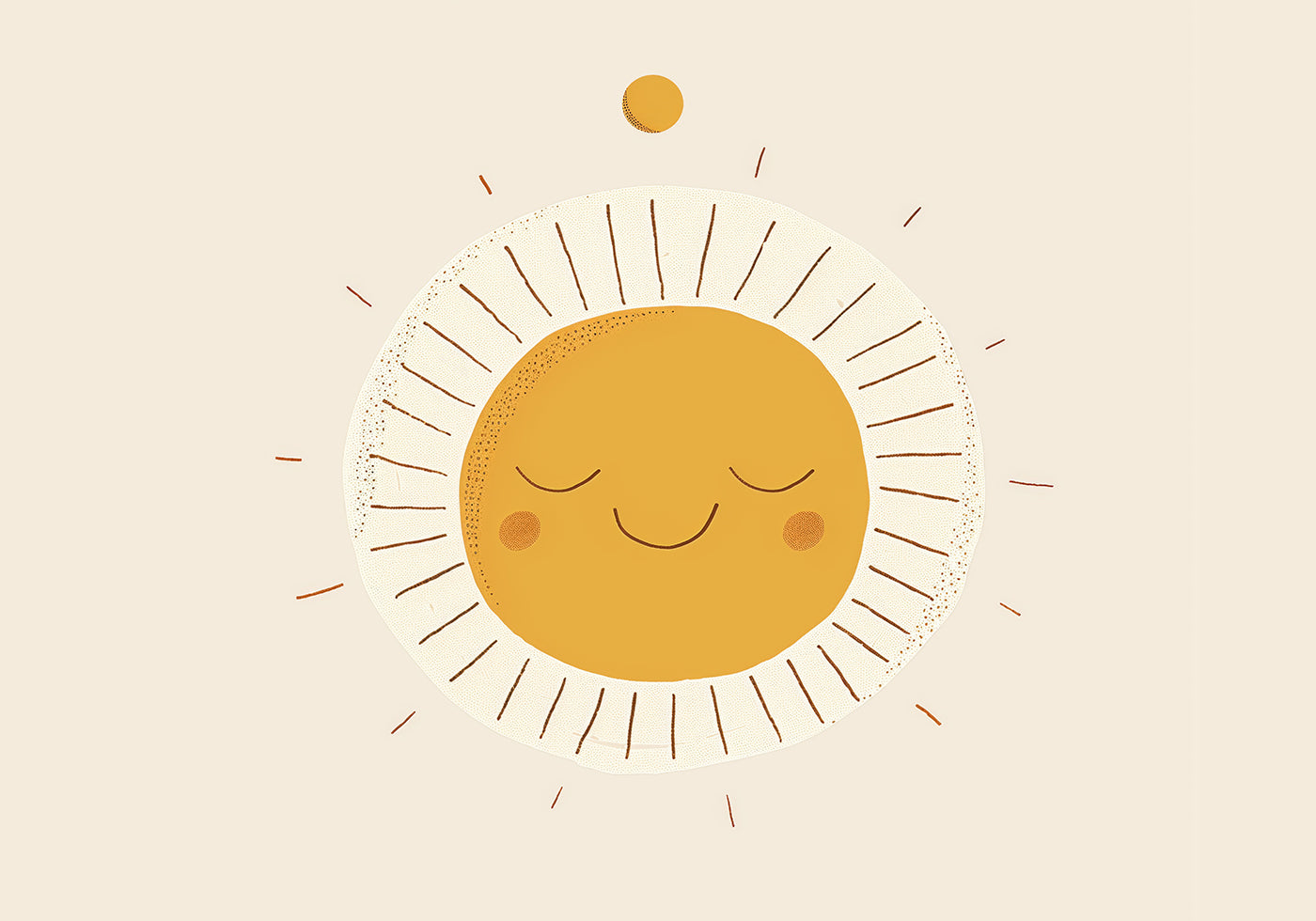 Smiling Sun Plakat - Posterbox.dk