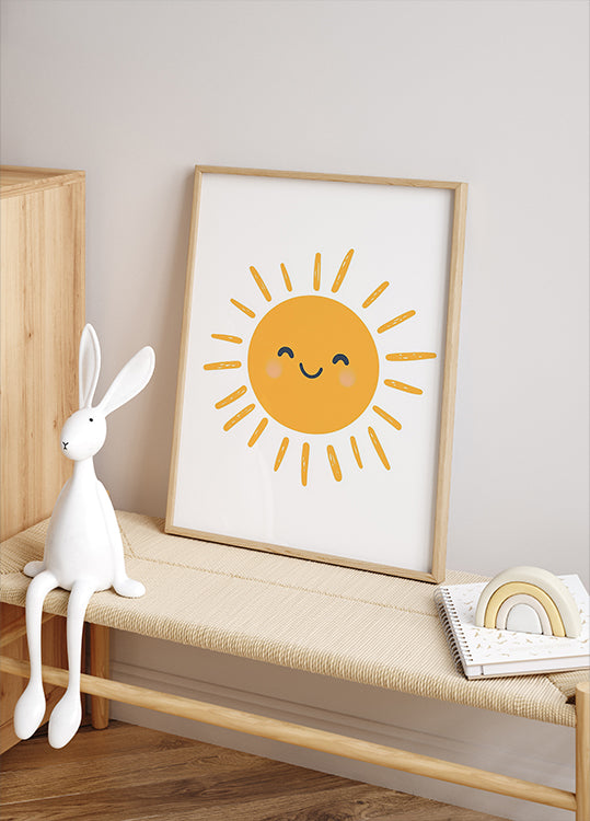 Smiling Sun Plakat - Posterbox.dk