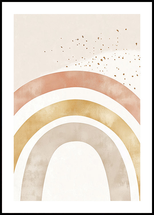 Soft Boho Rainbow Plakat - Posterbox.dk
