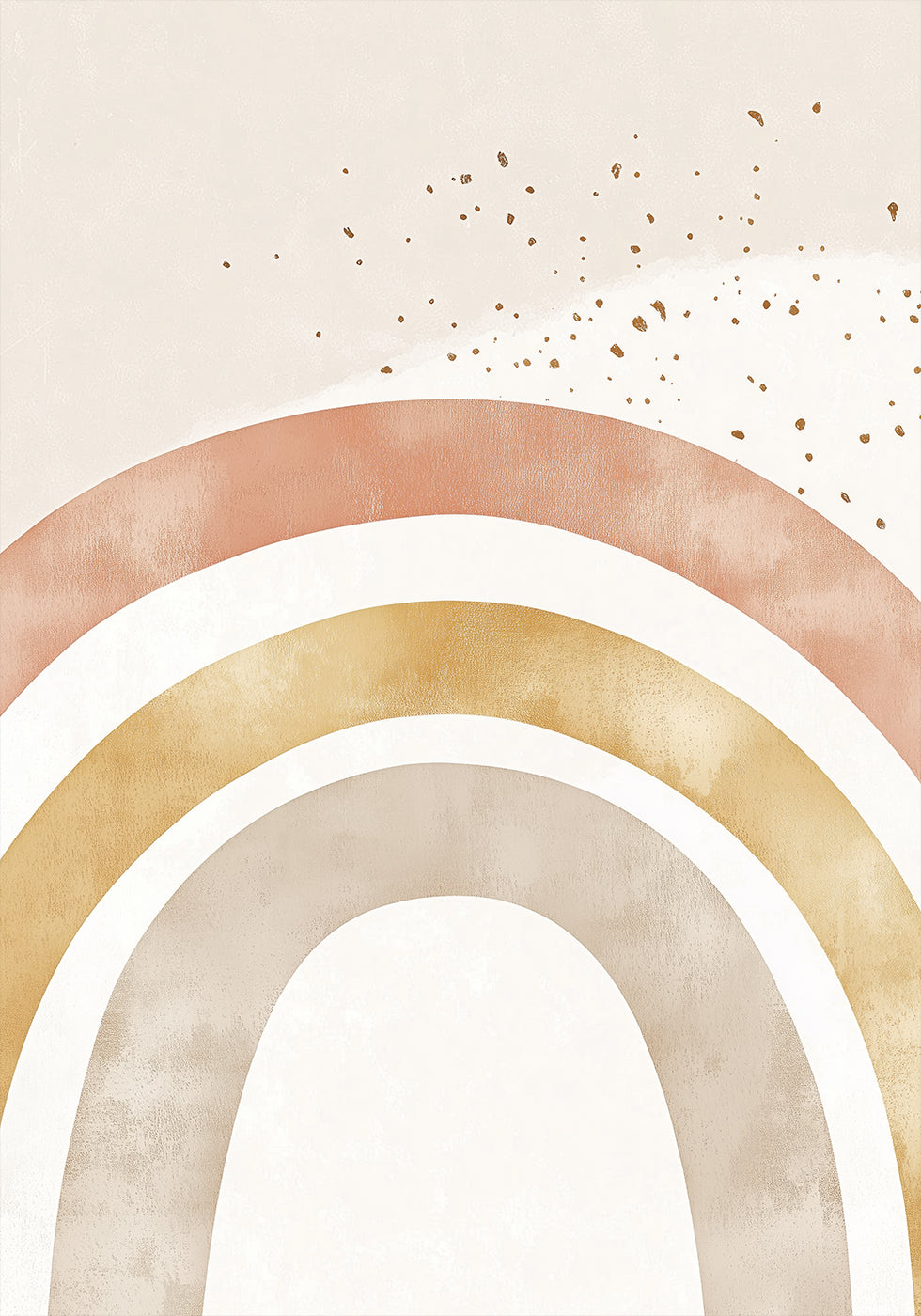 Soft Boho Rainbow Plakat - Posterbox.dk