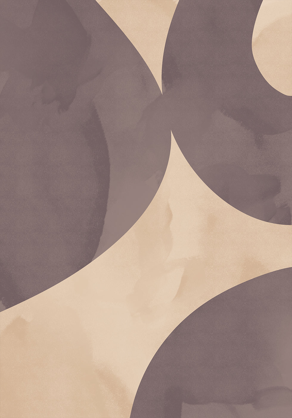 Soft Flow, Abstract Shapes Plakat - Posterbox