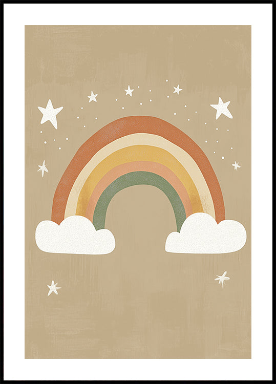 Soft Rainbow Plakat - Posterbox.dk