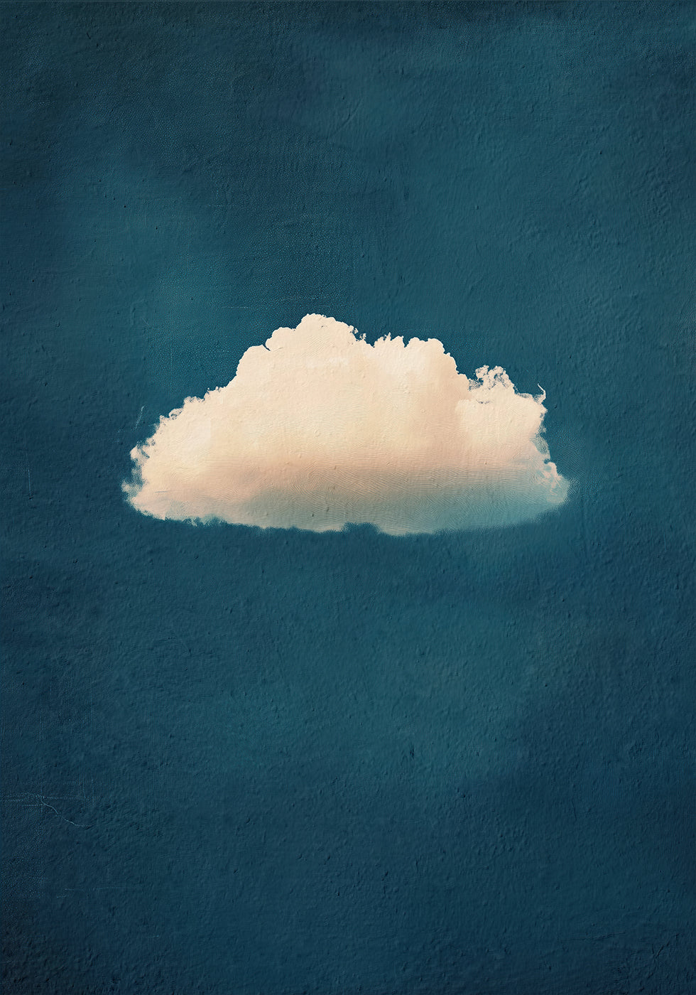 Soft White Cloud on Blue Sky Plakat - Posterbox.dk