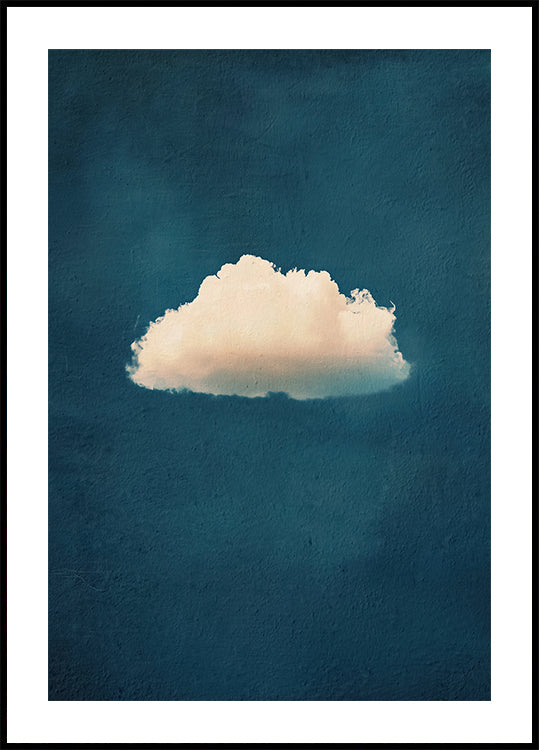 Soft White Cloud on Blue Sky Plakat - Posterbox.dk