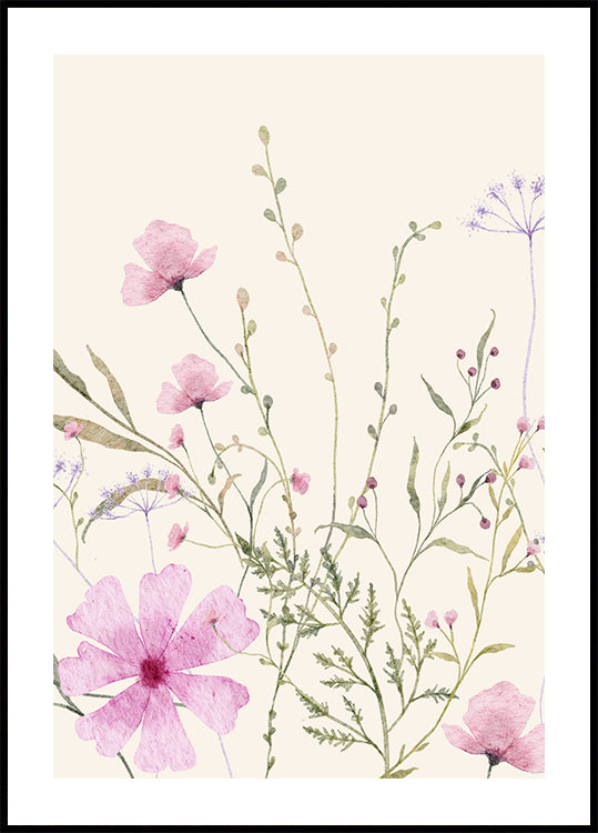 Soft Wildflowers Plakat - Posterbox.dk