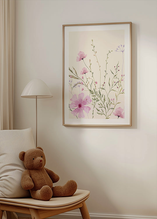 Soft Wildflowers Plakat - Posterbox.dk
