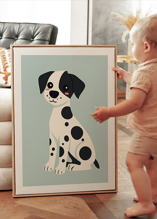 Spotted Puppy Plakat - Posterbox.dk