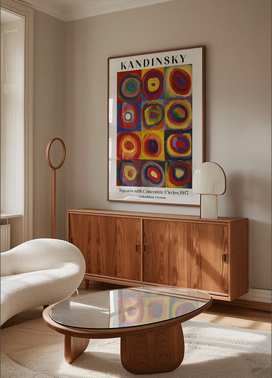 Squares with Concentric Circles, 1913, Wassily Kandinsky Plakat - Posterbox.dk
