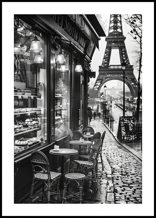 Street Cafe in Paris Plakat - Posterbox.dk