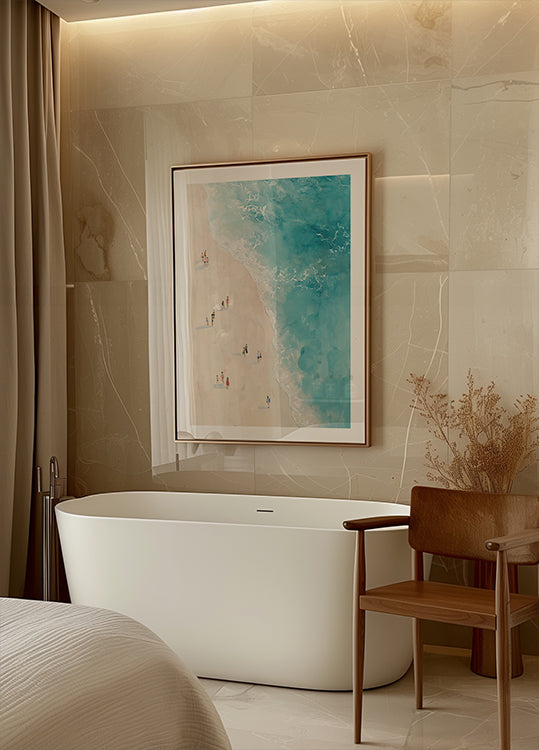 Strolling the Shore Plakat - Posterbox.dk