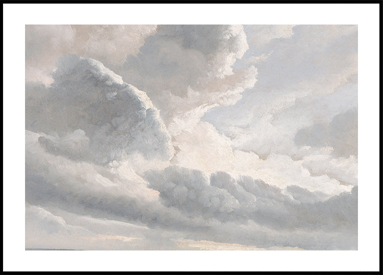 Study of Clouds with a Sunset Plakat - Posterbox.dk