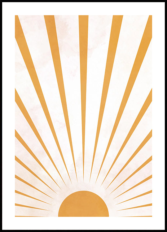 Sunbeams Watercolor Plakat - Posterbox.dk