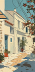 Sunny Mediterranean Alley Plakat - Posterbox.dk