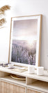 Sunset Over Lavender Fields Plakat - Posterbox.dk