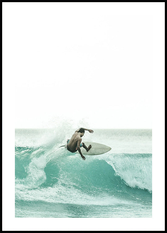 Surfer Surfing Plakat - Posterbox.dk