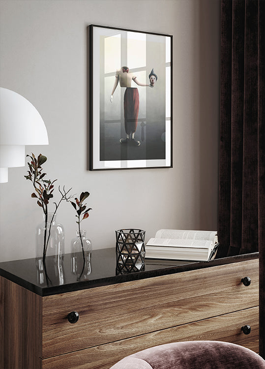Surreal Headless Clown Plakat - Posterbox.dk