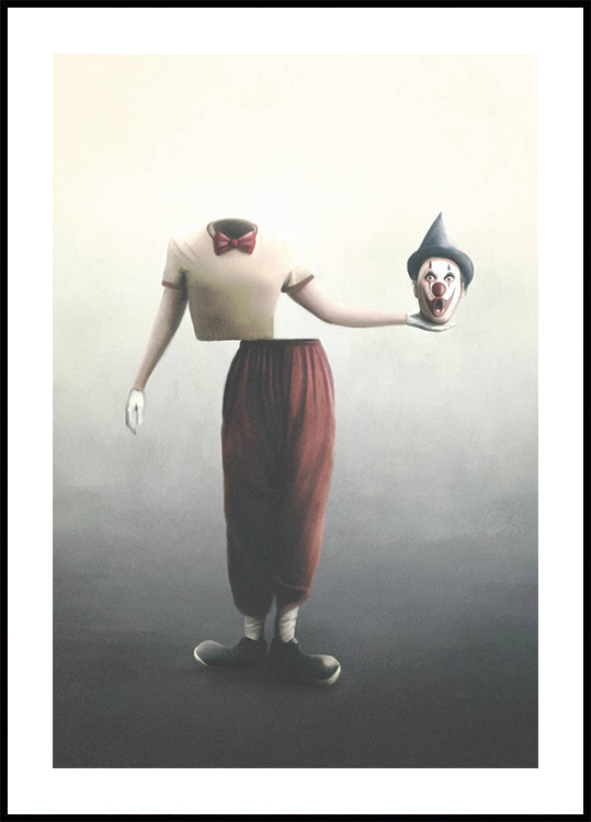 Surreal Headless Clown Plakat - Posterbox.dk
