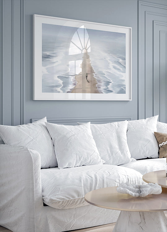 Surreal Path Between Seas Plakat - Posterbox.dk