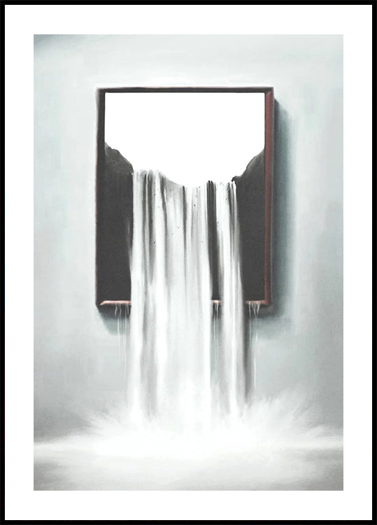 Surreal Waterfall Frame Plakat - Posterbox.dk