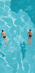 Swimmers in Blue Sea Plakat - Posterbox.dk