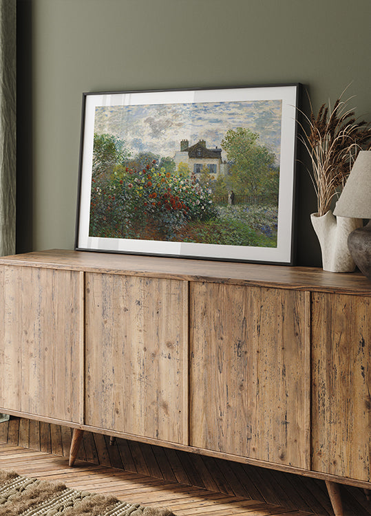 The Artist's Garden in Argenteuil by Claude Monet Plakat - Posterbox.dk