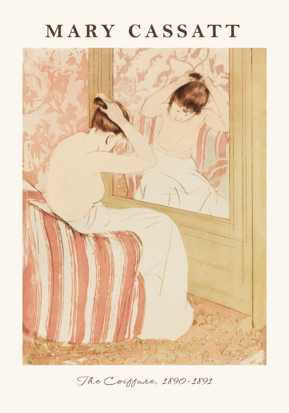 The Coiffure, Intimate Mary Cassatt portrait Plakat - Posterbox.dk