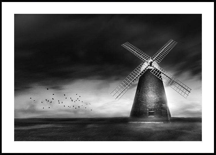 The Dark Mill in B&W Plakat - Posterbox.dk