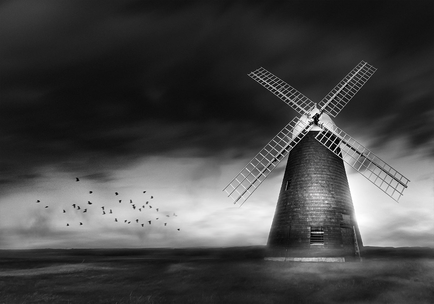 The Dark Mill in B&W Plakat - Posterbox.dk