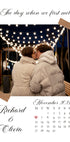 The Day We First Met Personalized Calendar Plakat - Posterbox.dk